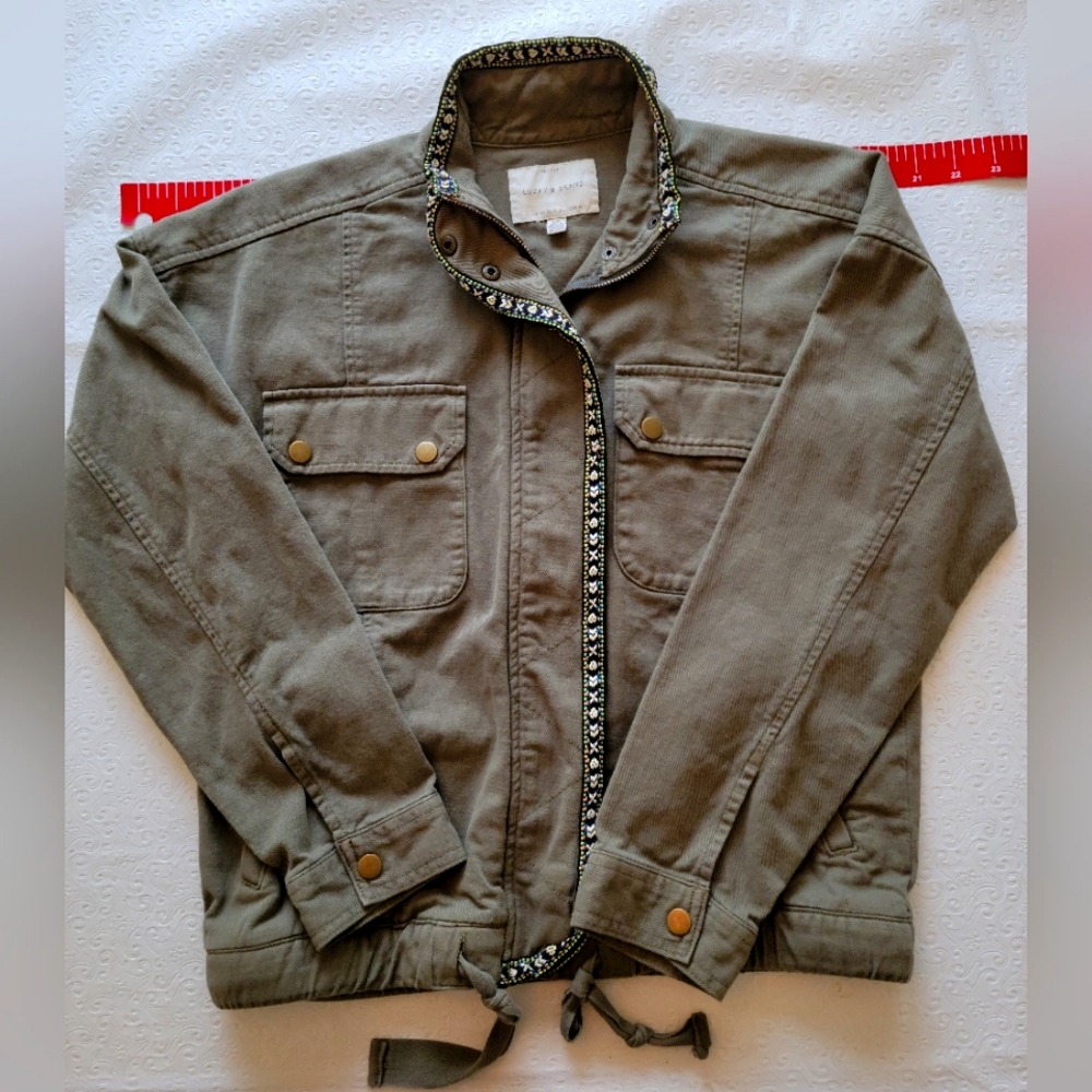 Lucky Brand bomber style jacket women's size small